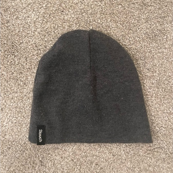 Gray slouch beanie baby size 0-6 month hat - Picture 3 of 3